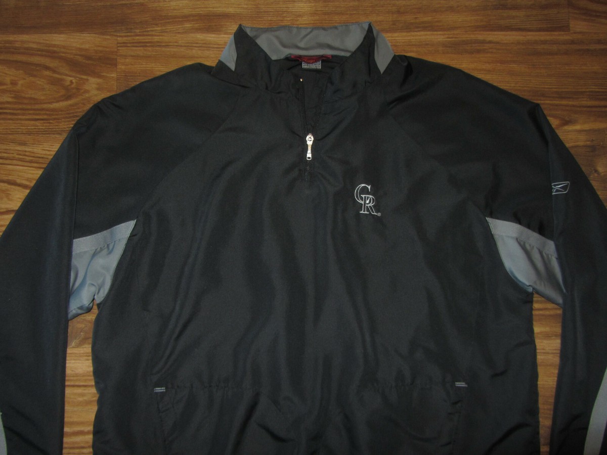 ROCKIES ジャケット ブラック Colorado Rockies Mens Full-Zip Light-Weight Jacket, Prestige