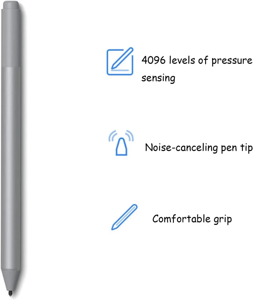 Lápiz Microsoft genuino (1776) para Surface Pro 9/8/7+/6/5/4/3/libro/portátil/go/estudio Foto 3 de 4