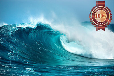 WAVE TUBE BREAKING BEACH CRASHING SURF SEA SPRAY PHOTO PRINT PREMIUM POSTER