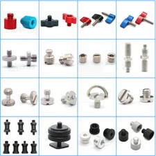 Double Male Thread / Male-Female Bolt Screw Reducer Fitting Adapter 1/4 to 3/8