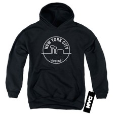 NYC Kids Hoodie New York City Queens Black Hoody