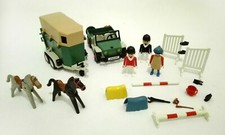 Playmobil jeep van chevaux 3140 saut d´obstacle sport hippique 3532 3505 