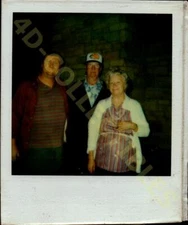 Vintage Found Polaroid Photograph RETRO Three Smiling Friends in a Casual Pose
