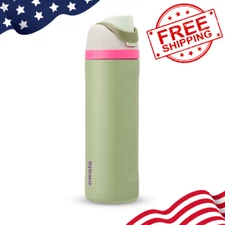 Owala Freesip 24 oz - Sage. Stainless steel insulated bottle .