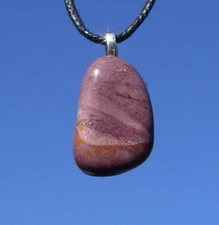 Mookaite aka Mook Jasper Free Form Stone Crystal Pendant Necklace