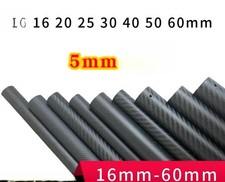 3K Carbon Fiber Tube Thickened 5mm 16 20 25 30 40 50 60mm Carbon Tube Hollow
