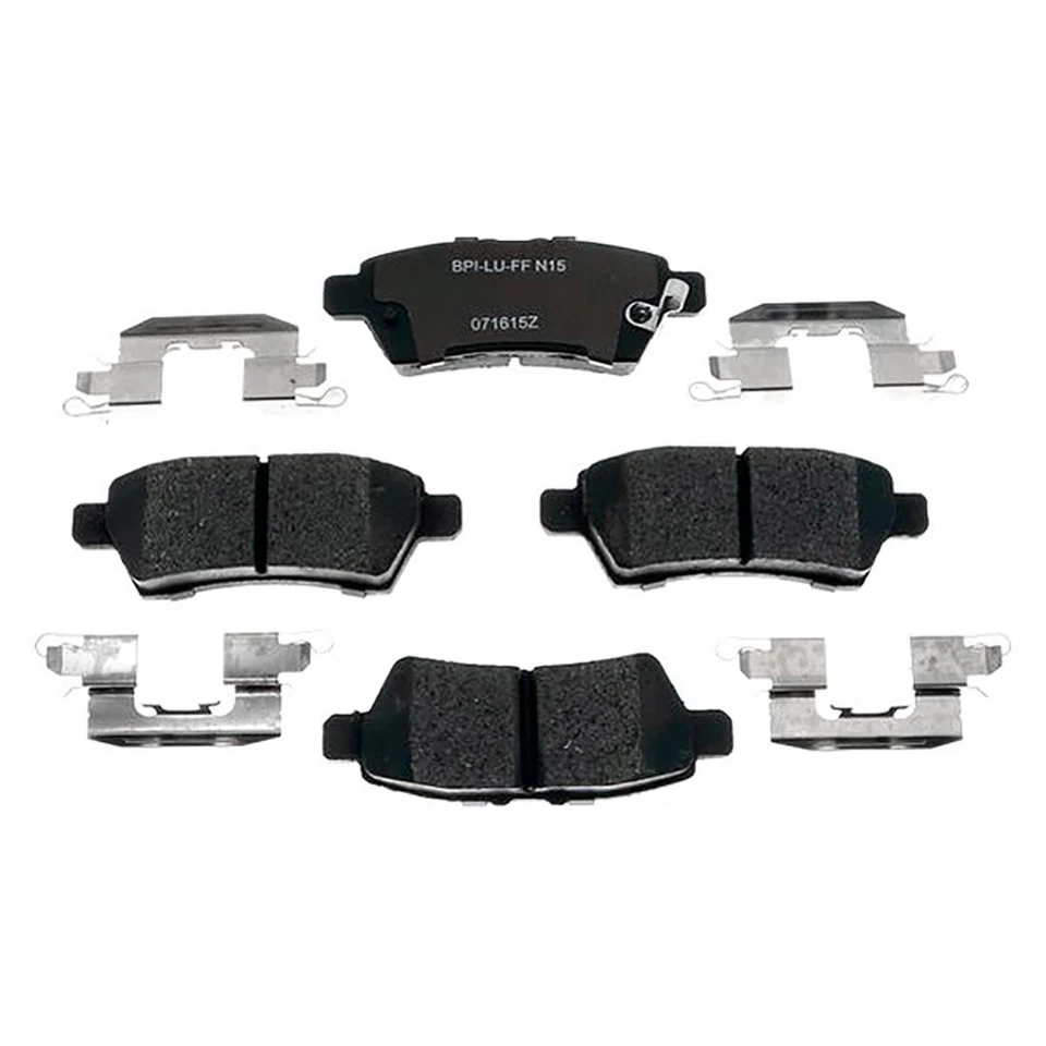 Rotores de freno delanteros traseros y pastillas de freno de cerámica Xterra 2006-2007 - Raybestos Foto 3 de 4