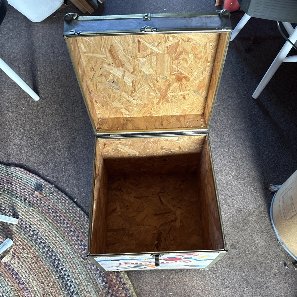 RARE 1980s Vintage Nintendo Super Mario Zelda Wood Box Toy Chest Storage - Image 4 of 4
