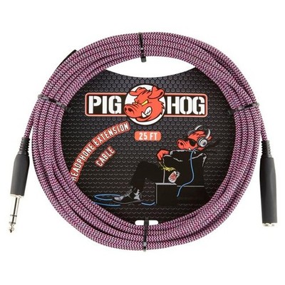 Pig Hog PHX1425RPP 25ft Headphone Ext Cable 1/4 Blue