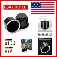 Universal Drop-in Cup Holders - 2 Pack Elegant Chrome For Home Vehicles