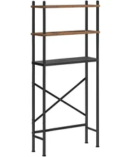 3-Tier Over Toilet Storage Bathroom Organizer Freestanding Shelf Rack