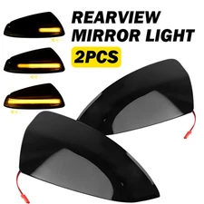 Pair Amber Side LED Mirror Signal Light For Sequential Benz C-Class Viano Vito