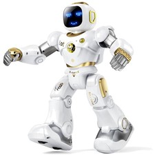 Exciting 15.8" Smart Robot for Kids 4-9, Voice Control, Gold