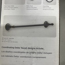 Delta Windmere 24  Towel Bar In Oil Rubbed Bronze -70024-OB