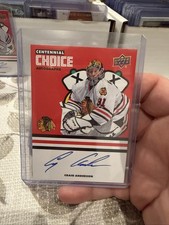 2025 Chicago Blackhawks Centennial Choice Signatures Craig Anderson #CS-CR Auto
