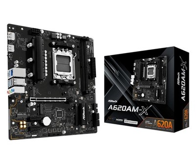 ASRock A620AM-X Micro-ATX Motherboard AMD AM5 Socket Supports Ryzen 9000/8000...