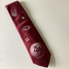 Vintage BA British Airways Tie Rack Havana Collection Tie Paul Rand IBM Rebus