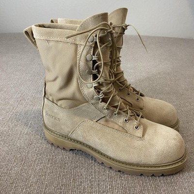 Bates Boots Mens Size 10 W Beige Suede Gore-Tex Combat Military E30500B Bates Gore-tex Military Tactical Boots Tan Suede Waterproof  main image 2