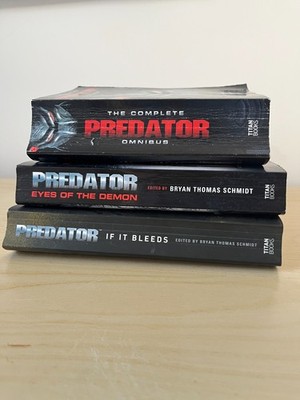 3 x Predator books. Complete Omnibus. If It Bleeds. Eyes of the Demon. 1st ed.
