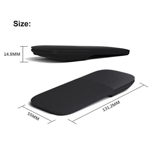 Universal Silent Ultra-Thin Bluetooth 4.0 Portable Folding Wireless Touch Mouse - Picture 9 of 16