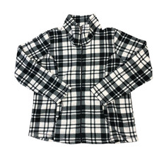 Falls Creek Black Jacket Check Flece Mens 2XL