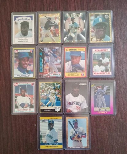 Ken Griffey Jr Mariners Card Lot 14 Vintage Odd Ball Cards MLB