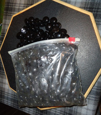 Black Opaque Glass Mosaic Gems Pebbles  Craft/Vase Fill-3 lb 15 oz