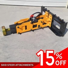 Post Driver 680 Energy Hydraulic GIYI Future Skid Steer Attachment Bobcat  CAT