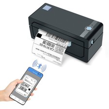 Bluetooth Thermal Monochrome Label Printer 4x6 Shipping Label Printer Compatible