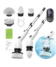 Electric Spin Scrubber Full-Body IPX7 Waterproof Power LCD Display Adjustable
