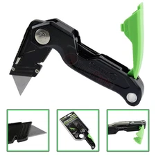 Quick Release Folding Retractable Utility Knife With Extra Razor Blade Storage
