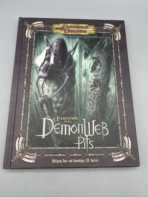 Dungeons & Dragons EXPEDITION to the DEMONWEB PITS, HC, D&D D20 WotC