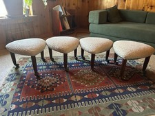 Rare set of 4 mcm adrian pearsall “trifecta” stools