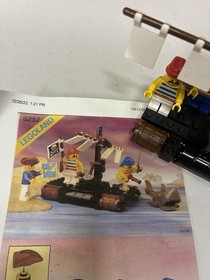VINTAGE LEGO PIRATE SET 6257 CASTAWAY'S RAFT - 1989 RELEASE DATE Near Complete