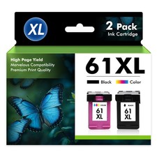 61 XL Black Color Ink Printer For HP ENVY 4500 4501 4502 4504 5530 5534 5535 Lot