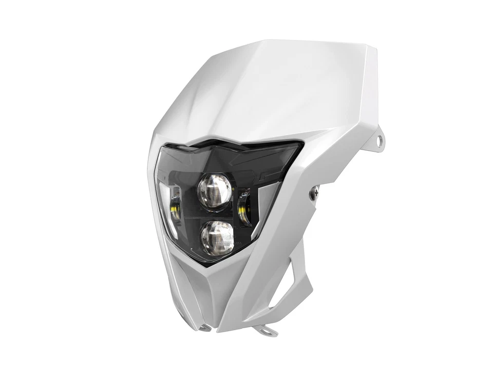 Faro LED haz alto/bajo DRL + carenado blanco para Yamaha WR450F WR250F 2013-2023 Foto 3 de 4