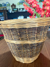 Irish  tightlywoven Basket Handmade Enniskillen Ireland brought to America