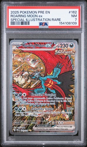 SV: Prismatic Evolutions #162/131 Roaring Moon ex PSA 7