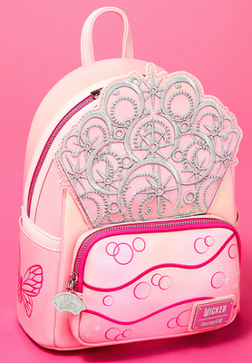 Exclusive Loungefly Wicked: For Good Glinda Cosplay Crown Wand Gown Backpack NWT