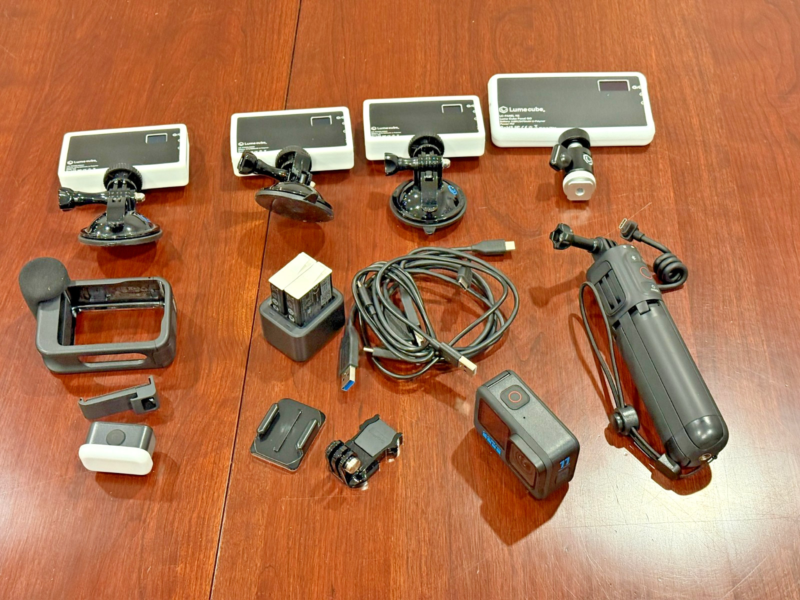 GoPro HERO 11 Black Action Camera Bundle with Lume Cube lights