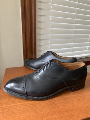 Alden 901 Black Calfskin Perforated Straight Tip Bal | Alden Alden 901 Black Calfskin Perforated Straight Tip Bal | Alden