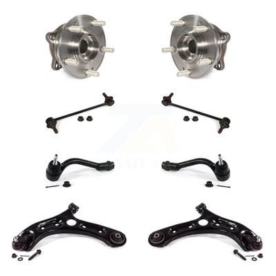 Front Bearing Lower Control Arm Outer Tie Rod Link Kit (8Pc) For Hyundai Sonata