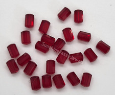 12pc Swarovski Crystal Siam 7.5x5mm Cylinder 5230 Beads; Vintage Red