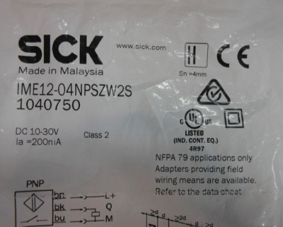1PC New Sick IME12-04NPSZW2S Proximity Switch IME1204NPSZW2S
