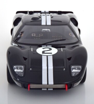 1966 FORD GT40 MK2 #2 BLACK 1966 LeMANS WINNER 1/12 Scale Model