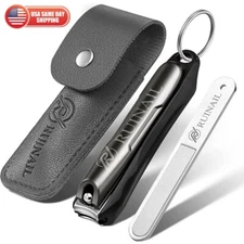 Nail Clippers Men Catcher Toenail Razor Sharp Heavy Duty Self Collectin Cutter