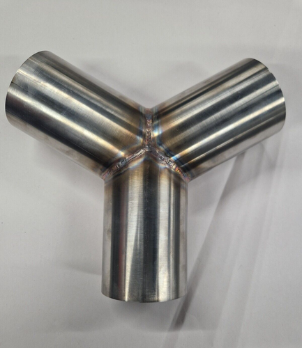 2 into 1 50.8mm 2" 60 degree pipe Exhaust Y Joiner Split Piece Custom - 第 3/3 張圖片