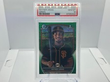 2023 bowman chrome m/b Rayner arias GREEN MOJO psa10…. 
