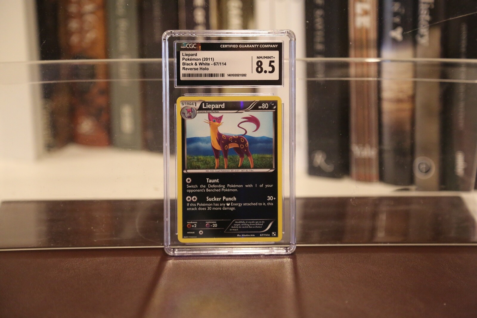 2011 Pokémon - Liepard #67 -Reverse Foil - Black & White - CGC 8.5