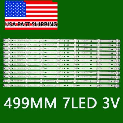 LED Strips(12)For Toshiba 49 TV 49L621U K490WDR A1 4708-K49WDR-A1213K11 A1212K11